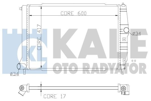Chevrolet Kalos Aveo 1.4 16V Dohc Radyatör/Manuel/klımalı 02+ model aracalara uyumlu/orjınal no:96536525