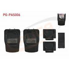 parcaplus Paspas Üniversal Zumrut Siyah Krom-karbon 3d Havuzlu 5 Parca PG-PAS006