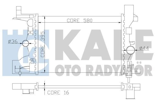 Opel Astra J 1.4İ 1.6İ 16V Radyatör/Manuel/Klimalı araclara uyumludur/Orjinal no:1300299