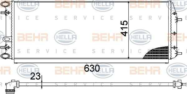 Seat Cordoba 1.4i 1.9 TDI 1.9 SDI Radyatör/klımalı/02+ model araclra uyumlu/Orjınal no:6Q0121253Q