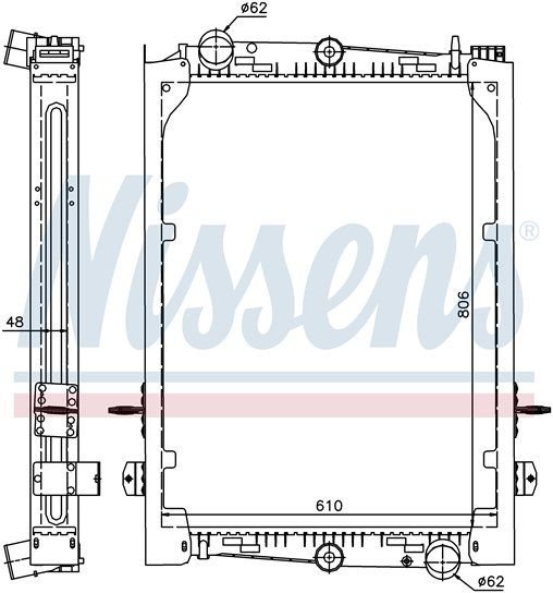 DAF 75 ATİ Radyatör/Orjınal No:1628615