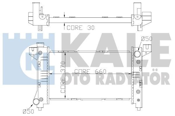 CHRYSLER VOYAGER RADYATÖR 3,3-3,5 V6 MOTOR 96 MODEL SONRASI ARACLARA UYUMLUDUR ORJİNAL NO 4682587