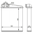 MİNİ COOPER, A,B,KALASSE KALORİFER RADYATÖRÜ 2007 MODEL SONRASI ARAÇLARDA UYUMLUDUR ORJİNAL N:3422666