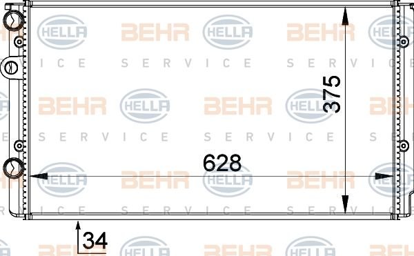 Seat Cordoba 1.6i Radyatör/lKlımalı 93+model aracrlara uyumlu/Orjınal no:1H0121253BE