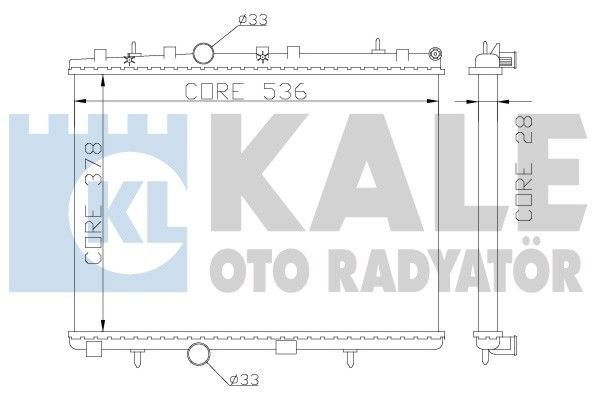 Cıtroen C3 1.4 Radyatör/Manuel/klımalı 09+ model araclara uyumlu/orjınal no:1330.P9