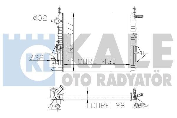 Renault Twingo 1.1 1.2i Radyatör/Manuel/Klımalı 96+ model araclara uyumlu/Orjınal No:7701499801 / 7701045211