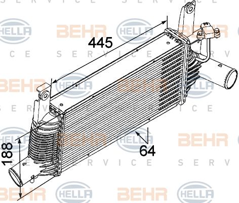 Nıssan Navara 2.5 Pathfınder 2.5 TD İnetercooler  Radyatörü/ 06+Model araclara uyumlu/Orjınal NO:14461-EB360