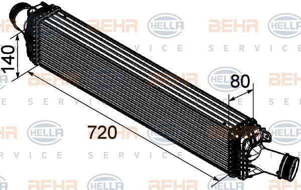 Audı A4 Q5 3.0 TDI 2.7 TDI Intercooler/ 07+Model araclara uyumlu/orjınal no:8K0145805E