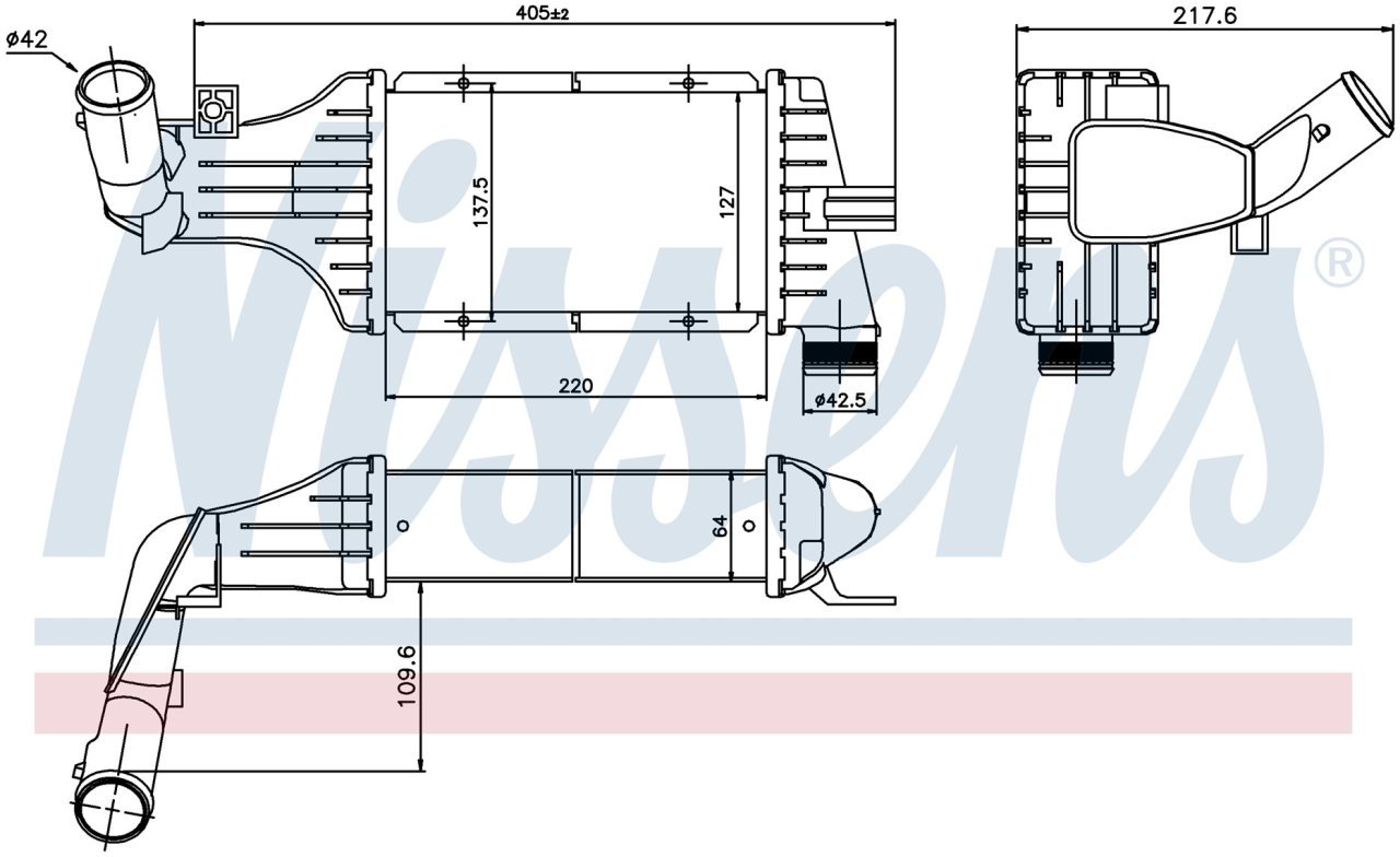 Opel Astra G 2.0 DTI İntercooler 1999 Model sonrası araçlarda uyumludur. Orjınal No:1302114