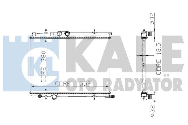CİTROEN XSARA RADYATÖR 1999-2005 MODEL ARASI ARAÇLARDA UYUMLUDUR. ORJİNAL NO: 1330.69 / 1330.C6