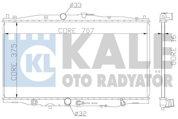 Honda Accord 2.0 Radyatör/Otomatık/Klımalı/ 03+ model araclara uyumlu/Orjınal No:19010-RBA-901