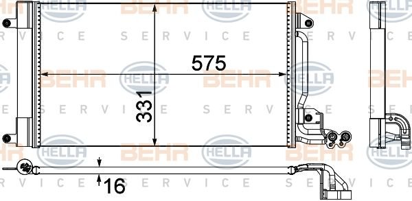 Volkswagen Polo 1.2 1.4 1.6 Klıma Radyatörü/Orjınal No:6R0820411D