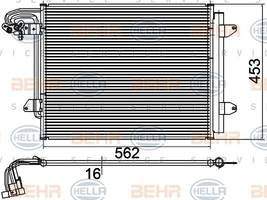 Volkswagen Caddy 1.9 TDI Touran 1.6 FSI 1.9 TDI Klıma Radyatörü/orjınal no:1T0820411A