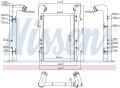 DAF 95XF, F95, XF95 İNTERCOOLER 1997 MODEL SONRASI MANUEL ARAÇLARDA UYUMLUDUR. ORJİNAL NO: 1327673