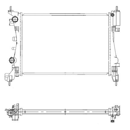 Opel Corsa D 1.2-1.4-1.6 Radyatör /Klimalı/ Hem Manuel Hem Otomatik  Araclara Uyumludur / Orjinal No:1300279