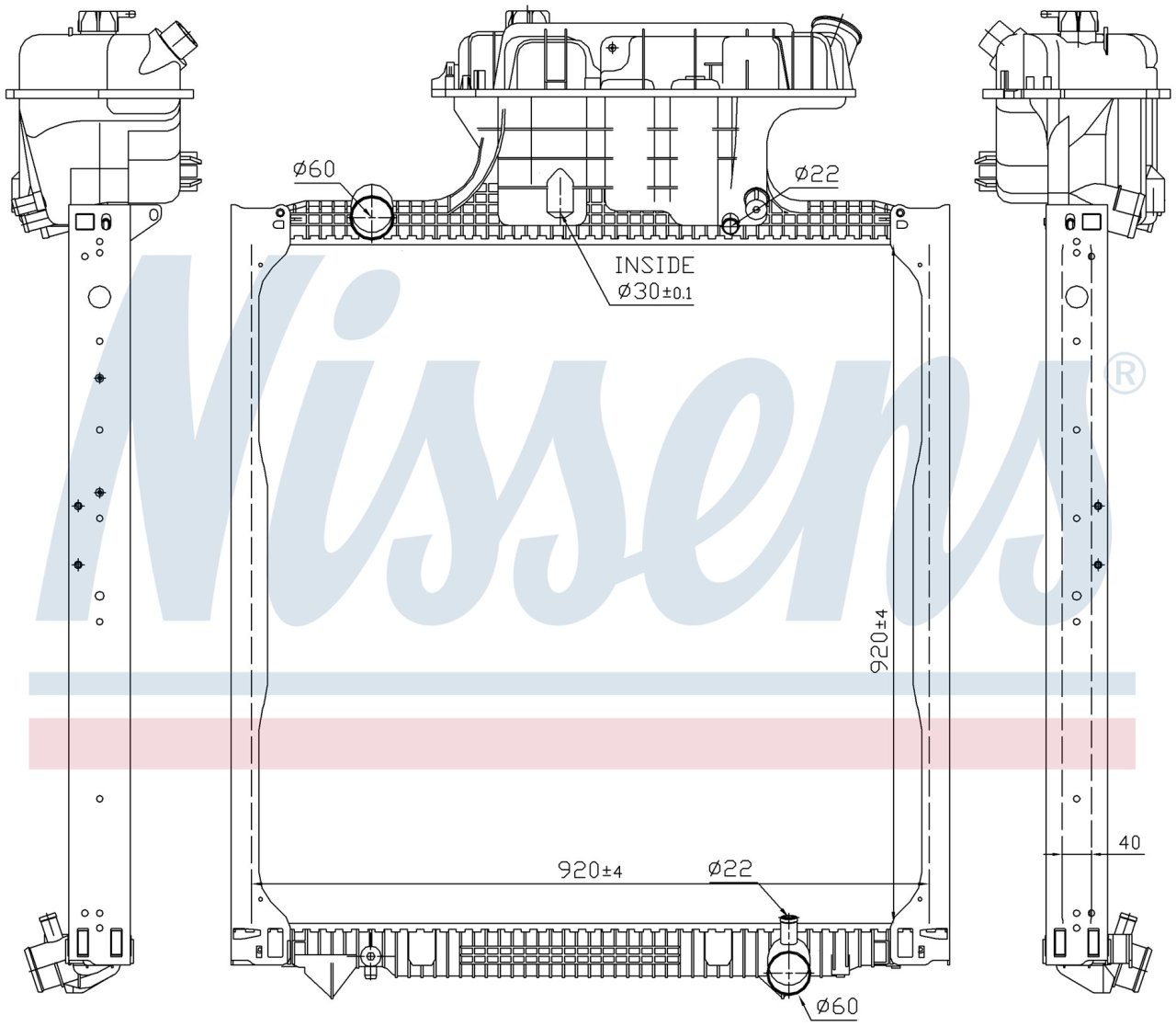 MAN TG-A RADYATÖR 2002 MODEL SONRASI ARAÇLARDA UYUMLUDUR. ORJİNAL NO:  81061016512