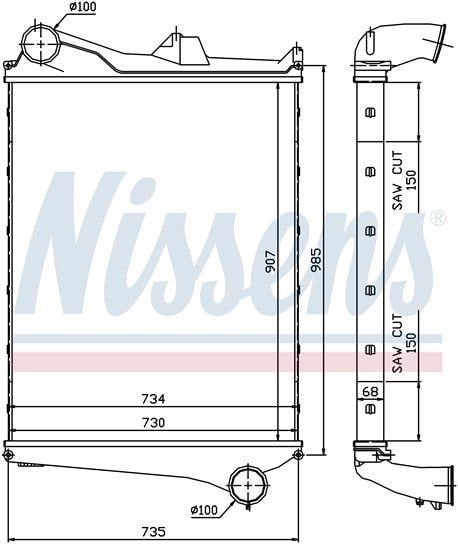 VOLVO FH 12 İNTERCOOLER/Orjınal No:20566842