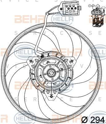 OPEL CORSA C 1,3 KLİMA  RADYATÖR FAN DAVLUMBAZLI OEM :1341338