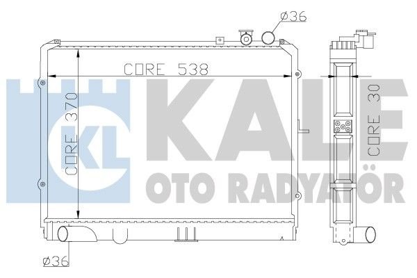Kia Pregio 2.5 D, Besta 2.2 D Radyatör/Manuel/klımalı/Klımasız 95-04 model araclara uyumlu/Orjınal NO:OK72A-15-200