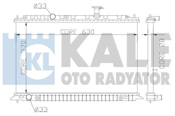 Kıa Rio 1.4 Radyatör/Otomatık/Klımalı 05+ model araclara uyumlu/Orjınal No:25310-1G100