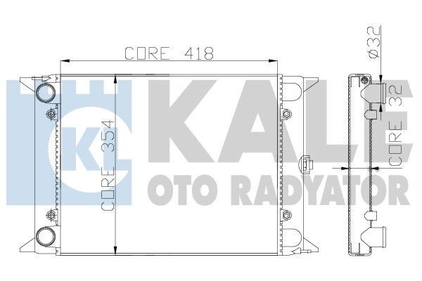 AUDİ 50, VOLKSWAGEN GOLF, POLO, SCIROCCO RADYATÖR 1974-1983 MODEL ARASI ARAÇLARDA UYUMLUDUR. ORJİNAL NO: 171121253C / 171121253L