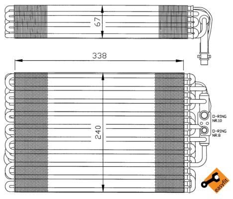 Mercedes W202 Evaporatör/Orjınal No:2028300758