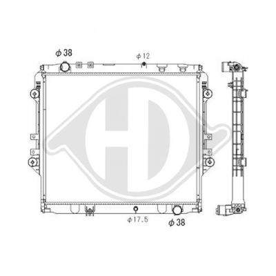 Toyota Hılux 2.4 D  Radyatör 2015 model sonrası otomatik araçlar için uyumludur. Orjinal no: 16400-0L431