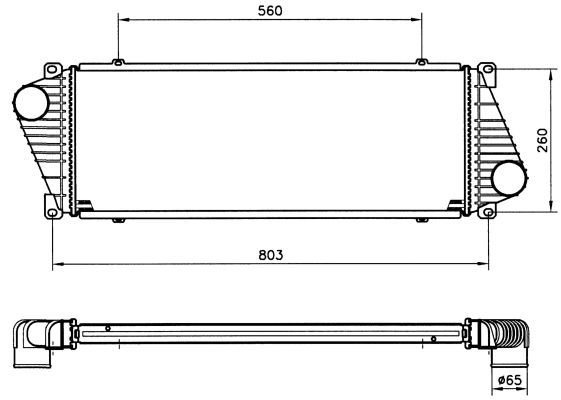 Mercedes Sprinter İntercooler/ 95-06 Model araclara uyumlu/Orjınal No:9015010701