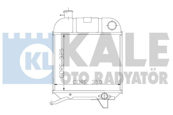 Peugeot 404 Radyatör 1963 model sonrası 1.6 manuel klimasız araçlarda uyumludur. Orjinal no: 1301.43