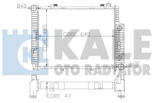 Mercedes W210 E290 TD Radyatör/Otomatık/klımalı araclara uyumlu/Orjınal No:2105006503