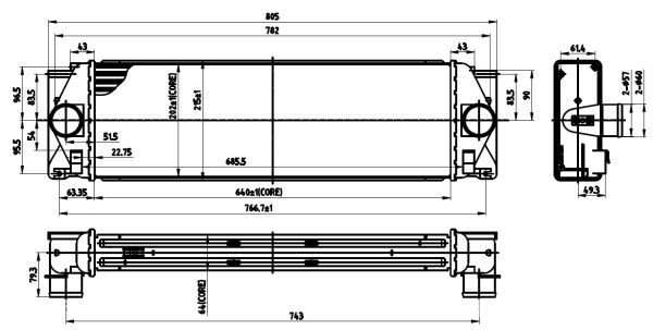 Mercedes Sprınter İntercooler/ 06+ Model araclara uyumlu/Orjınal NO:9065010101