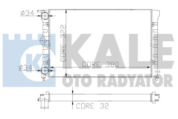 Volkswagen Polo Radyatör 1981 model sonrası kllimasız, manuel araçlarda uyumludur. Orjinal no: 867121253E