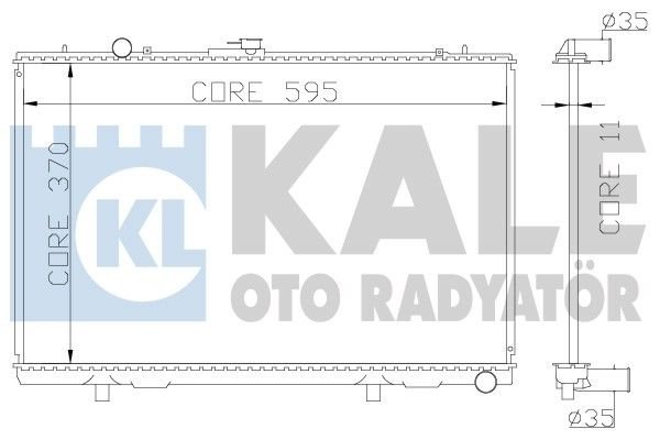 Mitsubishi L200D Kalın petek Radyatör/Manuel/Klımalı 96-01 model araclara uyumlu/Orjınal No:MR127853