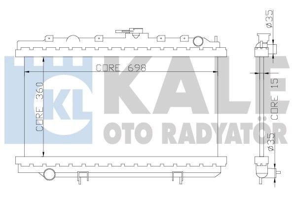 Nıssan Prımera 1.6 2.0İ 16V Radyatör/Otomatık/Klımalı  96+ model araclara uyumlu/Orjınal No:21460-2F300