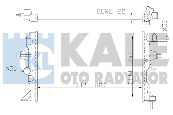 Opel Astra G Radyatör/Otomatik/Klimalı araclara uyumludur/Orjinal no:1300196