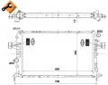 Opel Astra H 1.2 1.4İ 1.8İ 16V Radyatör/Manuel+Klimalı araclara uyumludur-Orjinal no:1300265