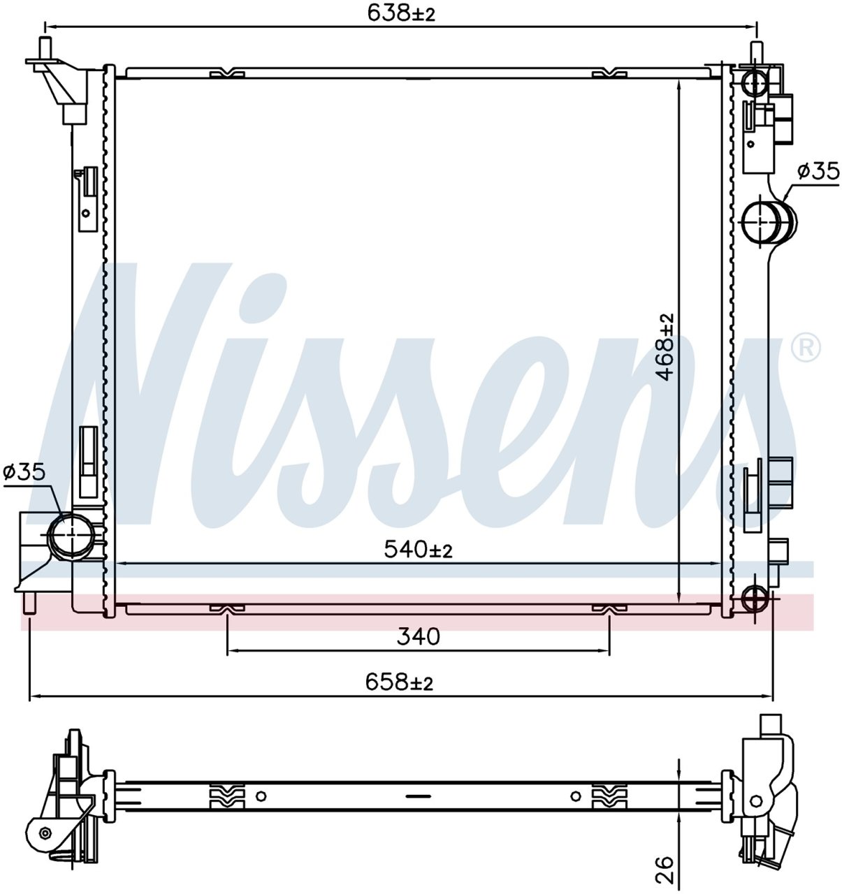 NİSSAN X-TRAİL 1.6, 2.0 RADYATÖR 2014 MODEL SONRASI ARAÇLARDA UYUMLUDUR. ORJİNAL NO: 21410-4BE0A