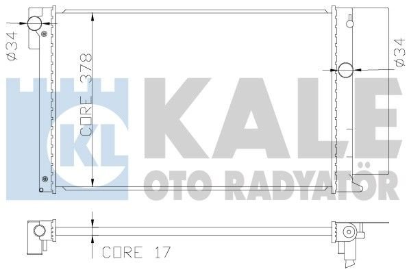 Toyota Corolla,  Auris 1.6 Radyatör/Manuel/Klımalı 07+ model araclara uyumlu/Orjınal NO:16400-22160