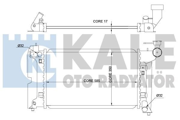 Toyota Corollla 1.4 1.6 WTI Avensıs Gecmeli (Davlumbaz) Radyatör/Manuel/Klımalı 03+ model araclara uyumlu/Orjınal NO:16400-0D200