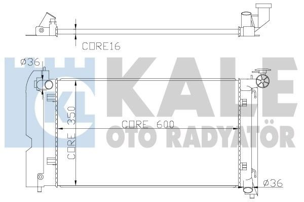 Toyota Corolla 1.4 1.6 WTI Avensis Radyatör/ Otomatık/Klımalı 01+ model araclara uyumlu/Orjınal No:16400-0D220