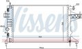 Opel Corsa C 1.4 Radyatör  2000 model sonrası klimalı araclara uyumludur. Orjinal No: 1300239