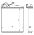 MİNİ COOPER, A,B,KALASSE KALORİFER RADYATÖRÜ 2004-2012 MODEL ARASI ARAÇLARDA UYUMLUDUR ORJİNAL N:3422666