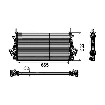 Ope İnsıgnıa 1.6 1.8 2.0 İntercooler/Orjınal No:1302647