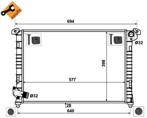 Mını Cooper S 1.6 Radyatör/Manuel/klımalı araclara uyumlu/Orjınal no:7509714