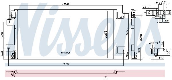 CRYSLER SEBRİNG 2.0 CRDI 200-2010, DODGE AVANGER 2.0 CRD 2007-2011, JEEP COMPAS 2.0,2.2,2.4 2006+, JEEP PATRIOT 2.0, 2.2 CRD 2007-2017 KLİMA RADYATÖRÜ. ORJİNAL NO: 5191287AA