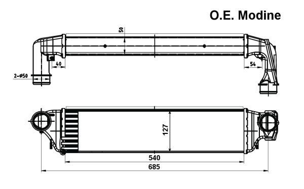 BMW E46 3.18d-20d-3.30d  İntercooler/ 98+01 Model araclara uyumlu/Orjınal No:2246795
