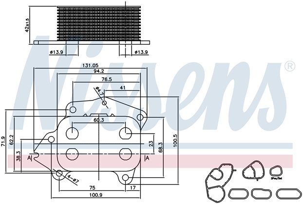 CİTROEN BERLİNGO, C1, C2, C3, NEMO, XSARA, FORD FİESTA, FOCUS, FUSİON YAĞ SOĞUTUCU 2002 MODEL SONRASI ARAÇLARDA UYUMLUDUR. ORJİNAL NO:  2S6Q6A642AA