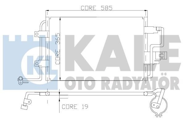 Audi A3, Volkswagen Golf, Bora, Seat Toledo Klıma Radyatörü/ 96+ Model araclara uyumlu/orjınal no:1J0820413B