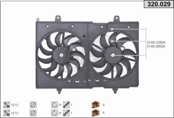 NİSSAN XTRAİL FAN 2007 MODEL SONRASI ARAÇLARDA UYUMLUDUR. ORJİNAL NO: 21481-1DB0A