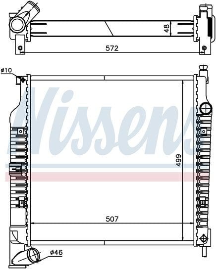 JEEP LİBERTY, CHEROKEE RADYATÖR 2.5 CRD 2001 MODEL SONRASI  ARAÇLARA UYUMLUDUR ORJİNAL NO:52079747AB